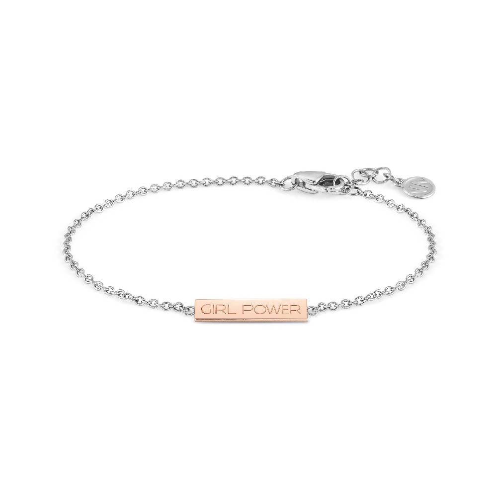 Nomination Bracciale BELLA LA VITA con targa Il Potere delle Ragazze Fornitura limitata