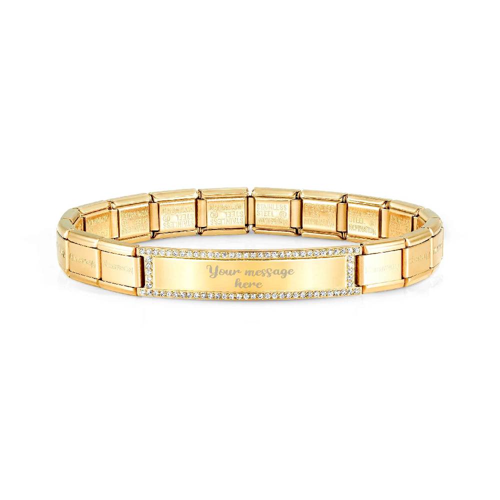 Nomination Bracciale Trendsetter Oro giallo con Placca Rilascio limitato