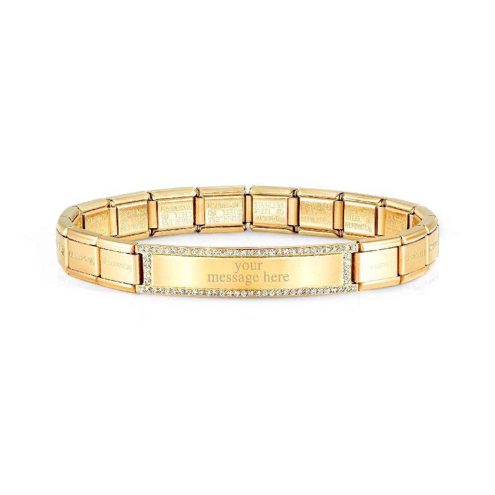 Nomination Bracciale Trendsetter Oro giallo con Placca Rilascio limitato