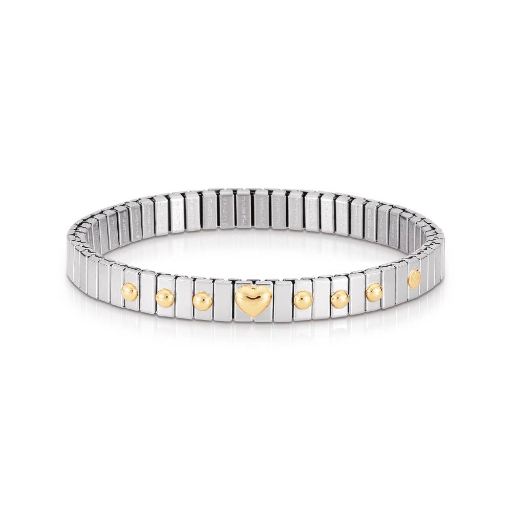 Nomination Bracciale estensibile con Cuore in Oro