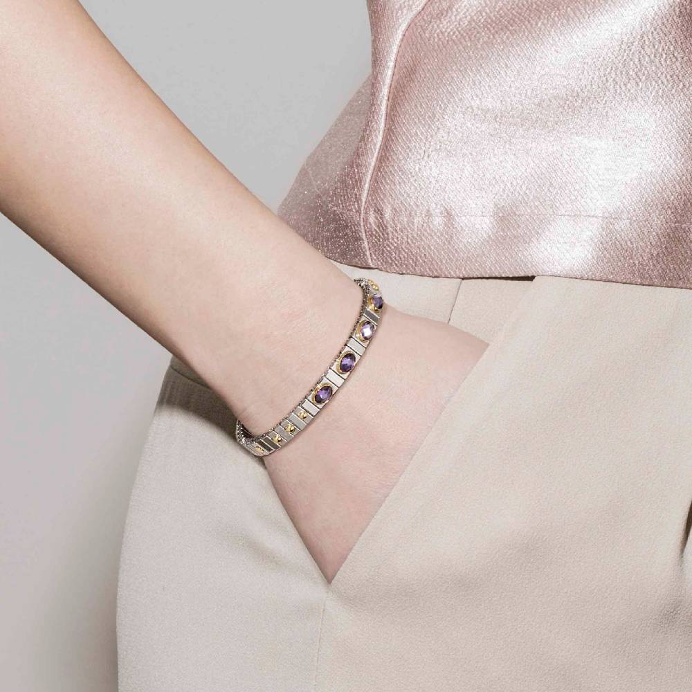 Nomination Bracciale estensibile con Pietra sfaccettata Fino al 60% di sconto