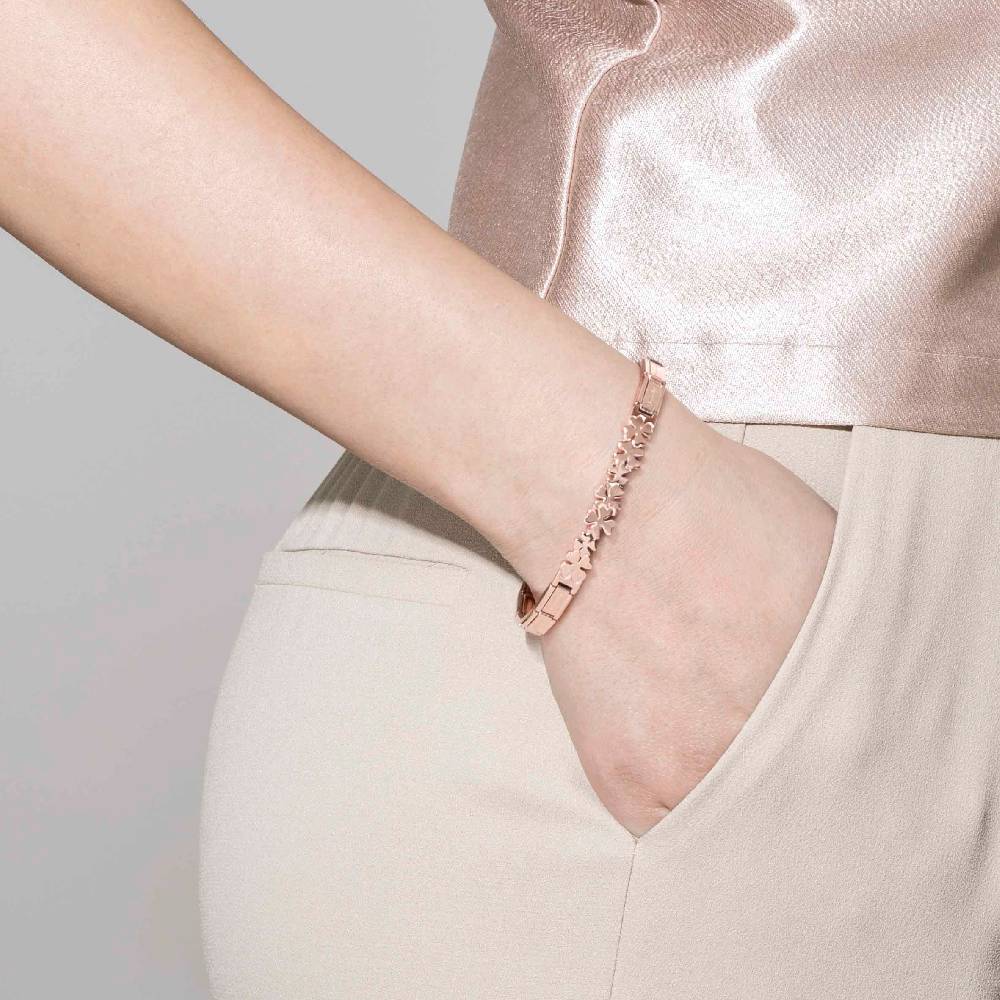 Nomination Bracciale Trendsetter con Quadrifogli in Acciaio Only for today