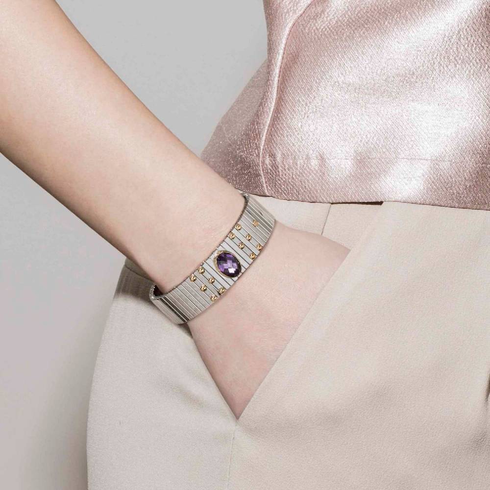Nomination Bracciale Extension con Cubic Zirconia sfaccettato Soddisfazione Garantita