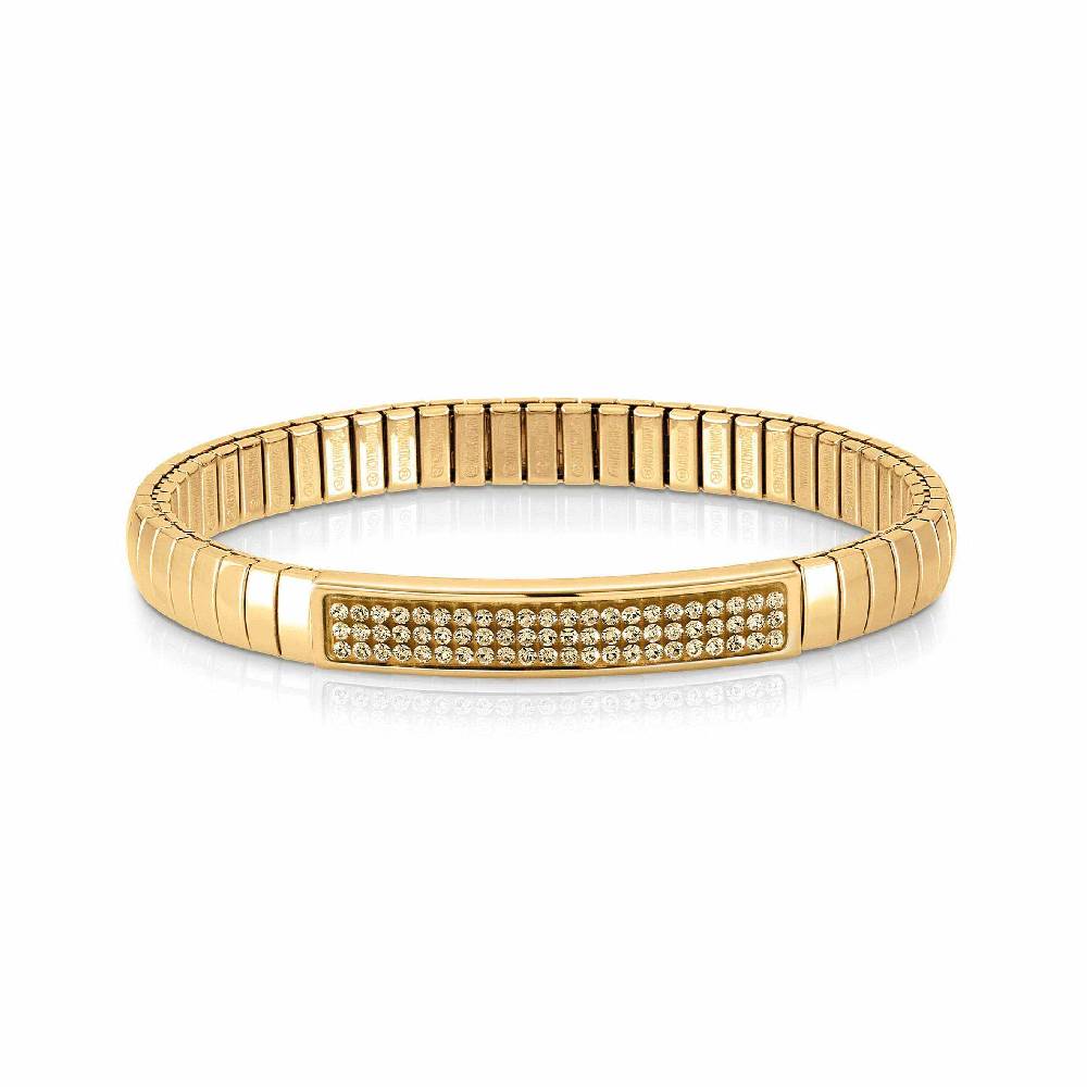 Nomination Bracciale estensibile GLITTER in Oro giallo