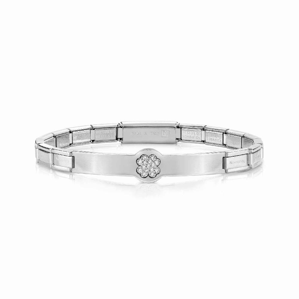 Nomination Bracciale Trendsetter Quadrifoglio con Cubic Zirconia