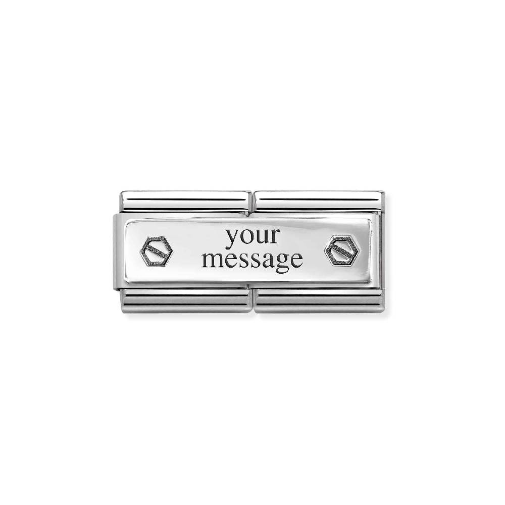 Nomination Doppio Link Composable Classic doppia vite esagonale Spedizione gratuita