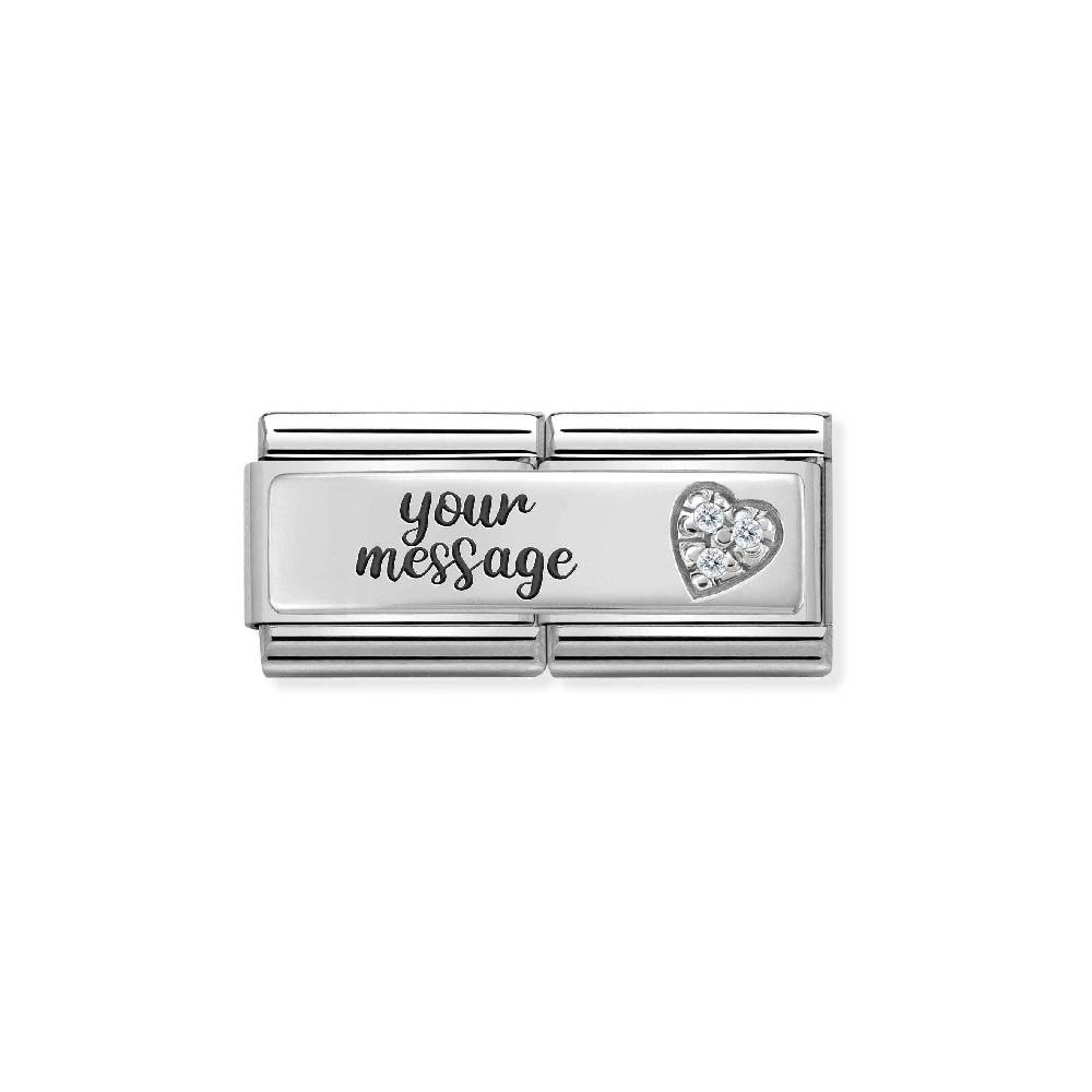 Nomination Doppio Link Composable Classic Cuore Prezzo di fabbrica