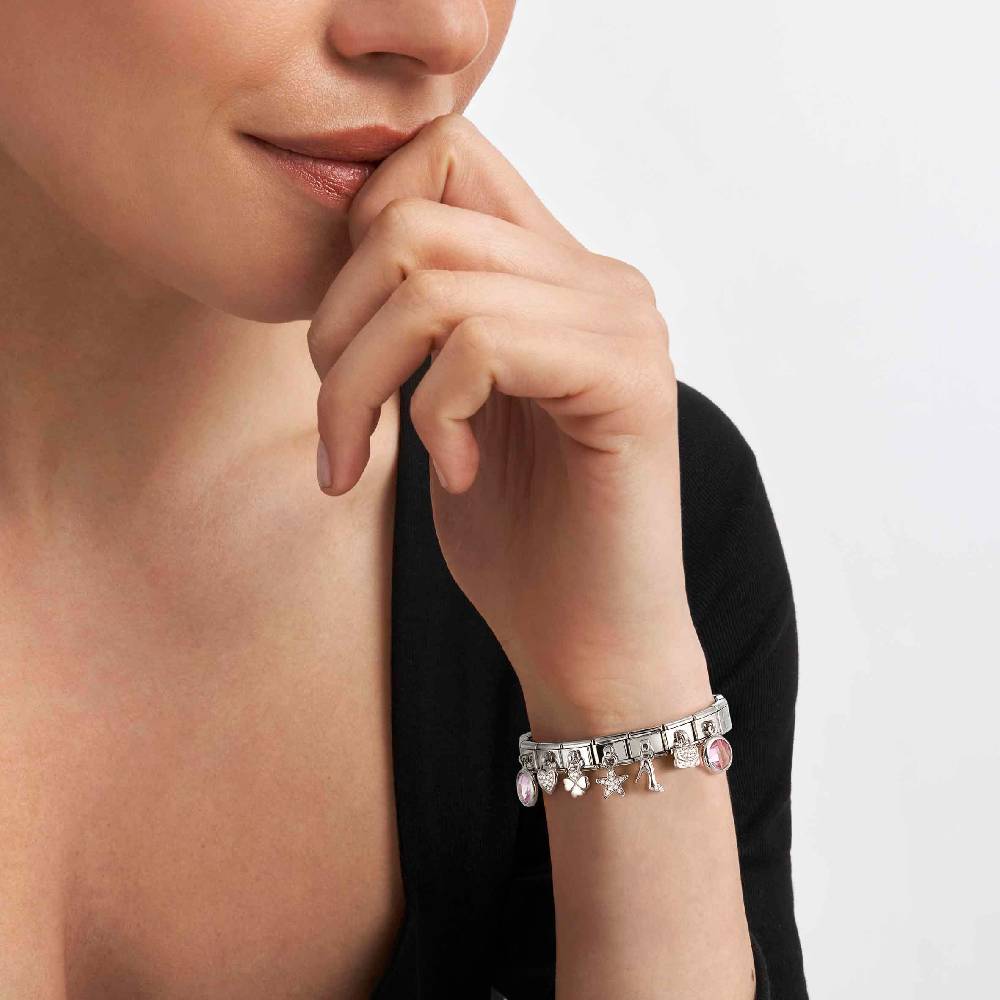 Nomination Link Composable Classic con Cuore Pendente in Argento Offerta speciale