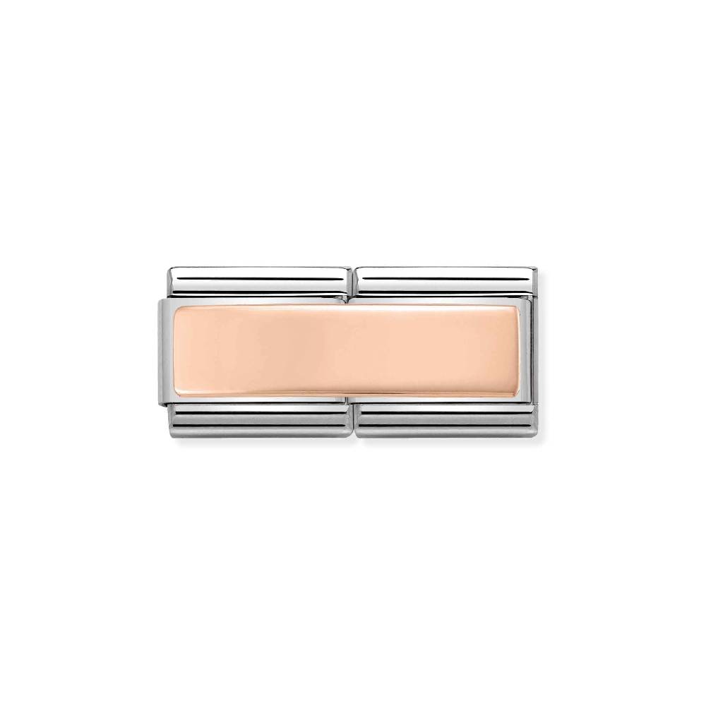 Nomination Doppio Link Composable Classic Placca incisibile in Oro rosa Shopping online
