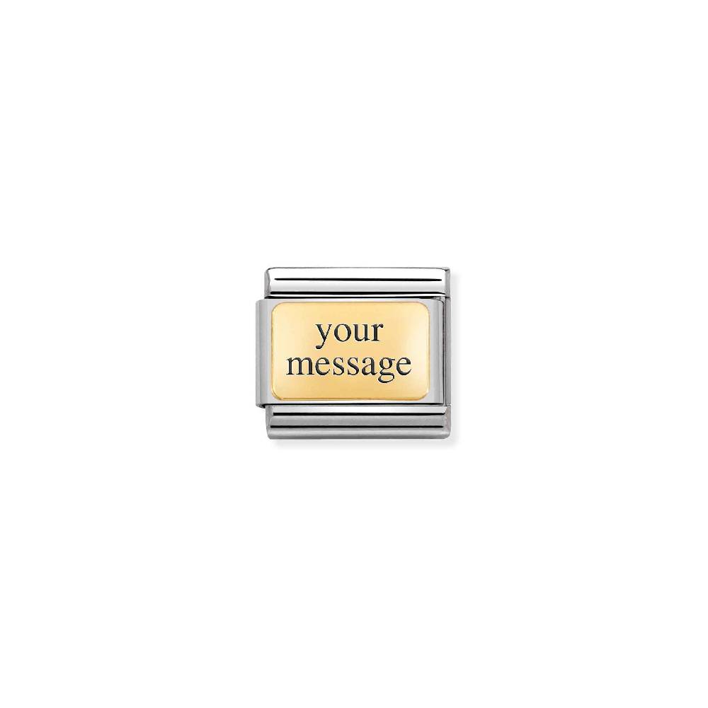 Nomination Link Composable Classic Piastra Oro Offerta Pasqua