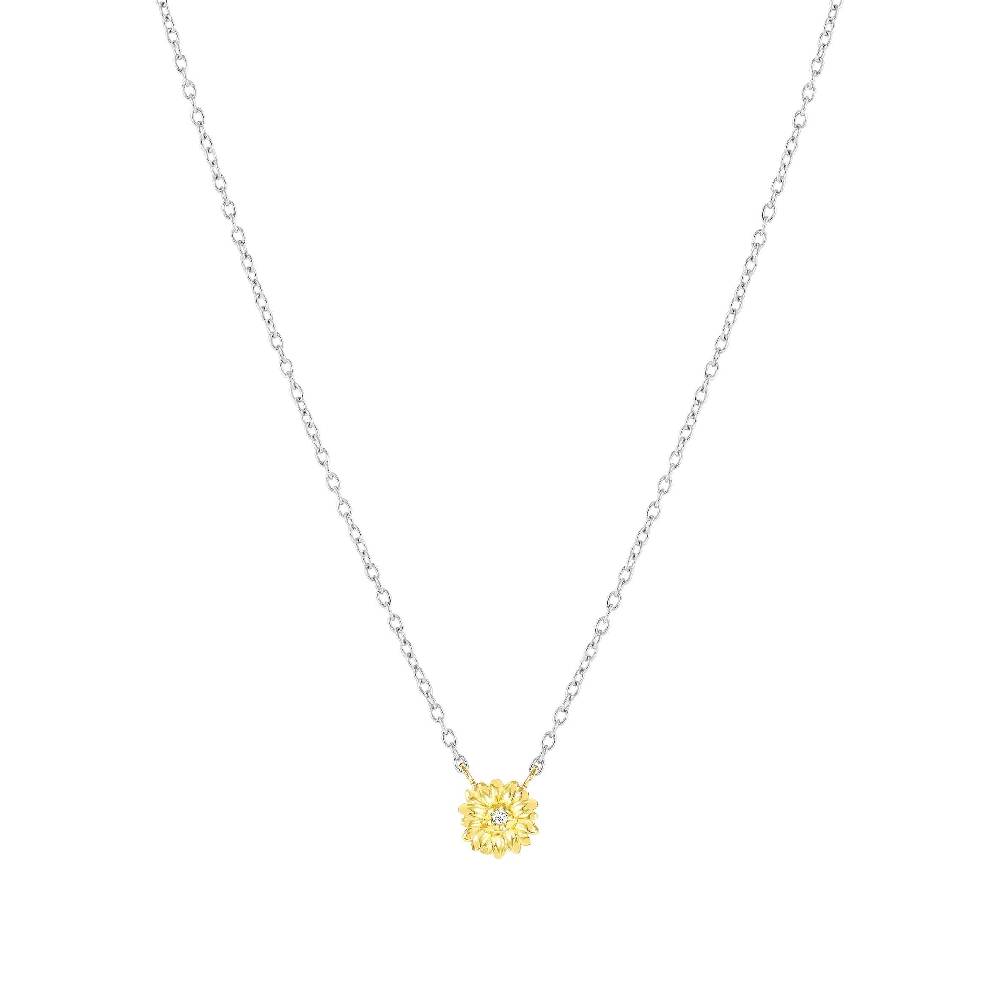 Nomination Collana MyTreasure Fiore in Oro e Diamanti Vendita calda