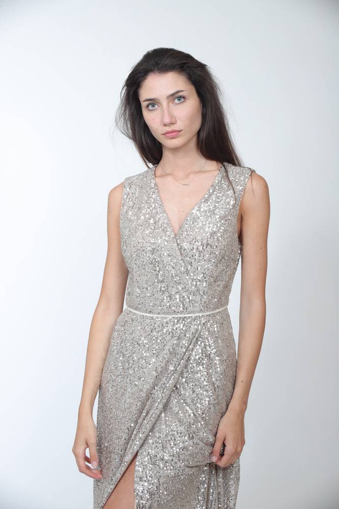 Nora Barth Abito lungo in paillettes In Vendita