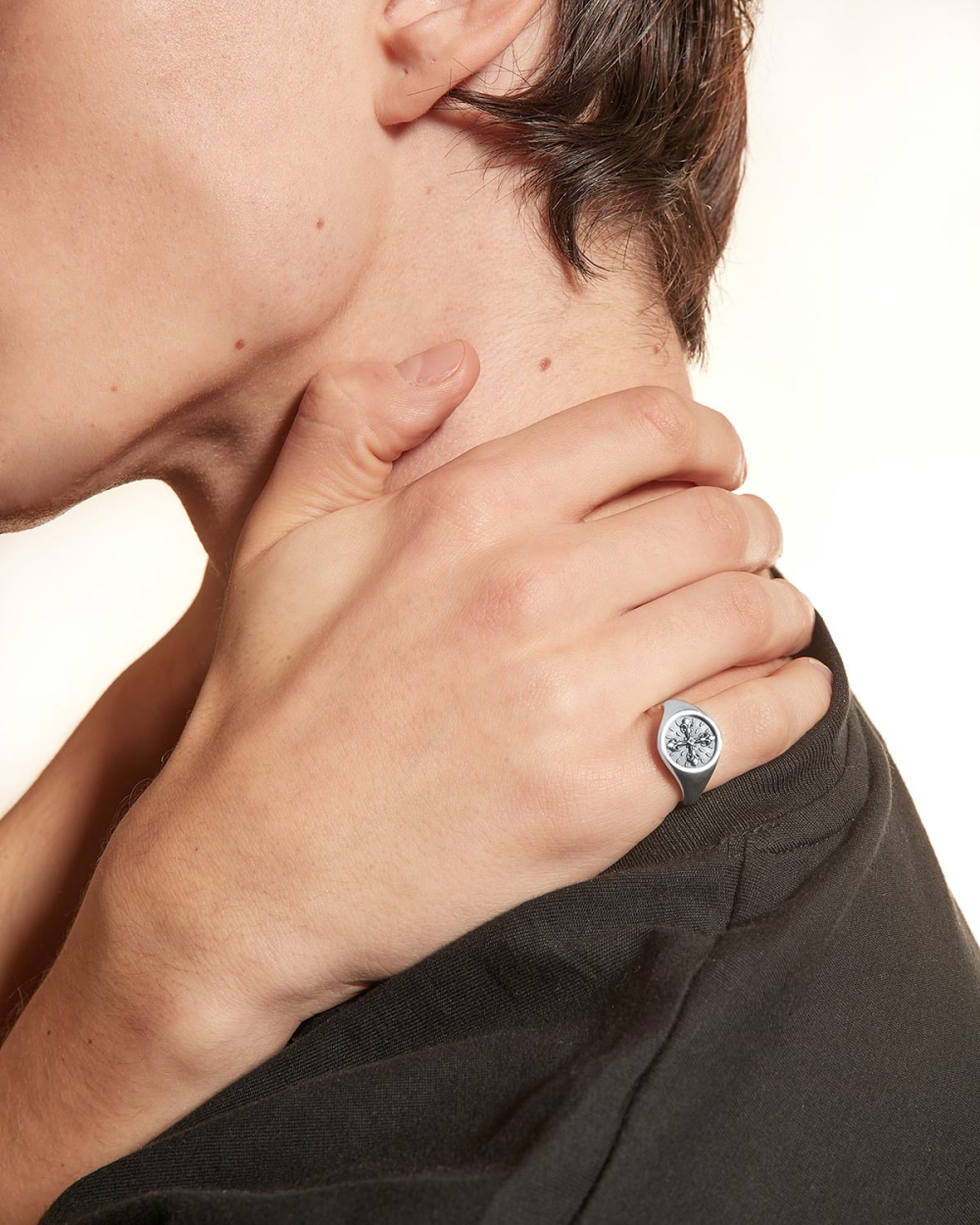 Nove25 ANELLO CHEVALIER CROCE GRECA Spedizione Gratuita