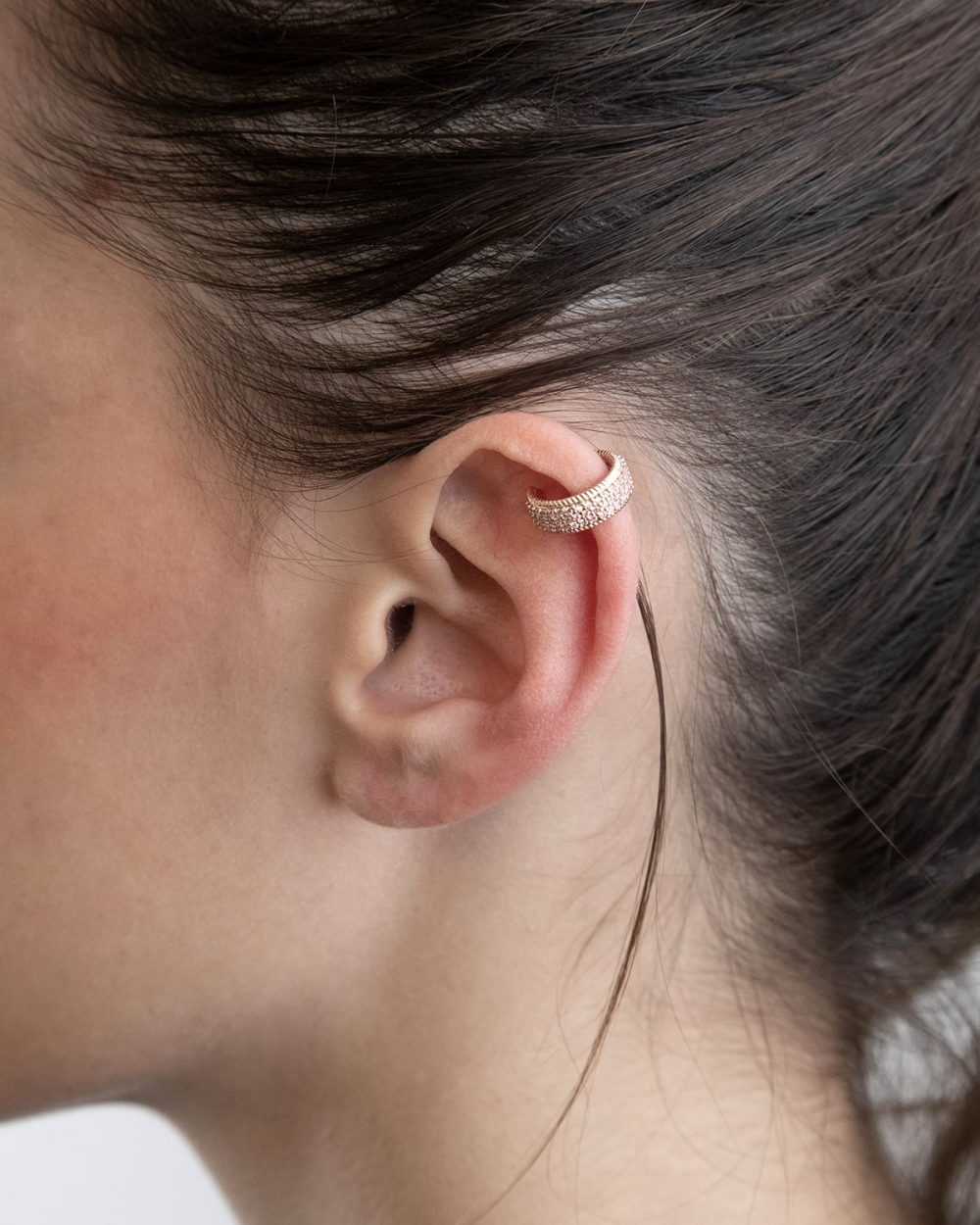 Nove25 EAR CUFF BRIGHT ROSE WRAP PLACCATO ORO ROSA Offerta