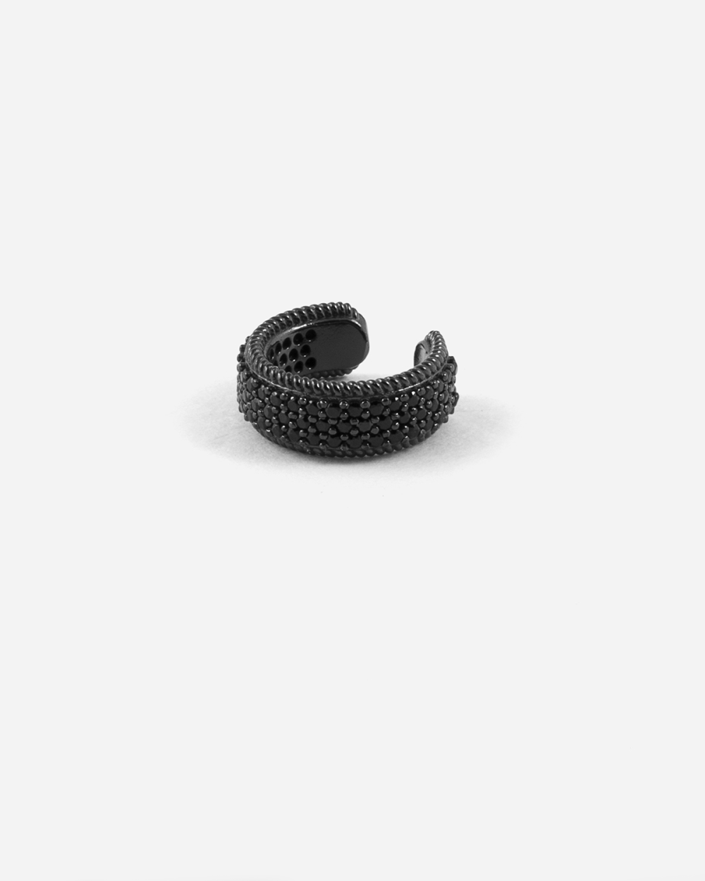 Nove25 EAR CUFF BRIGHT BLACK WRAP CON BRILLANTI NERI Online