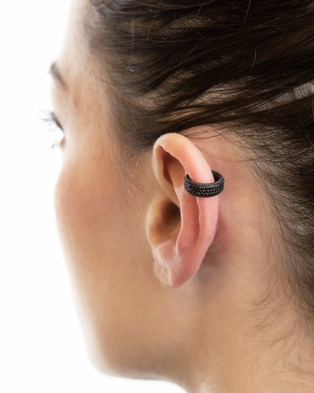 Nove25 EAR CUFF BRIGHT BLACK WRAP CON BRILLANTI NERI Online