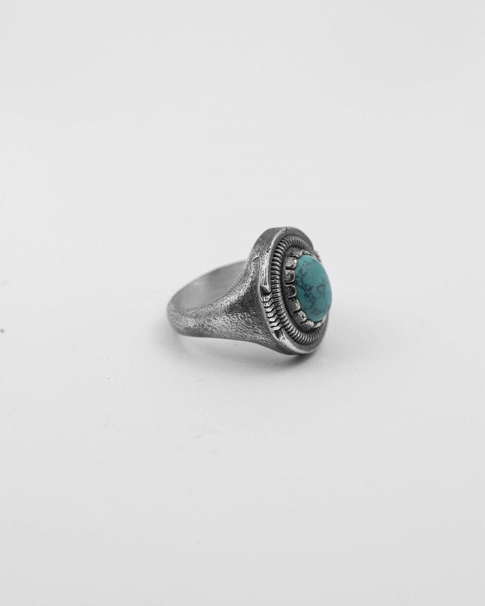 Nove25 ANELLO CHEVALIER SCUDO OVALE TURCHESE Moda