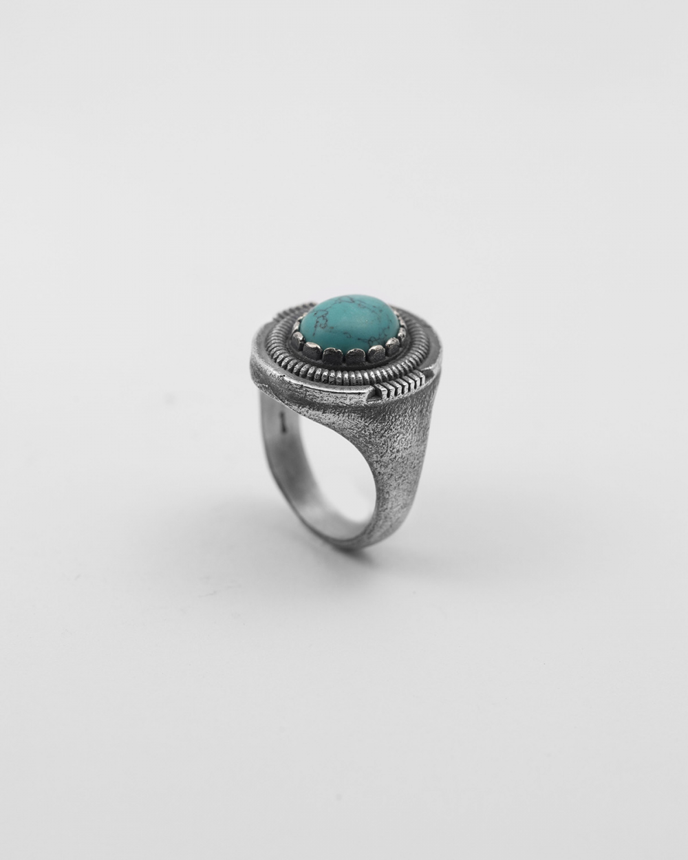 Nove25 ANELLO CHEVALIER SCUDO OVALE TURCHESE Moda