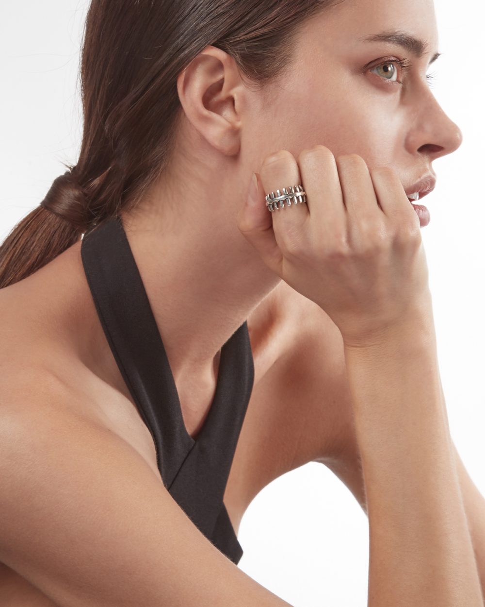 Nove25 ANELLO FEDE OSSEUS IN ARGENTO Italia