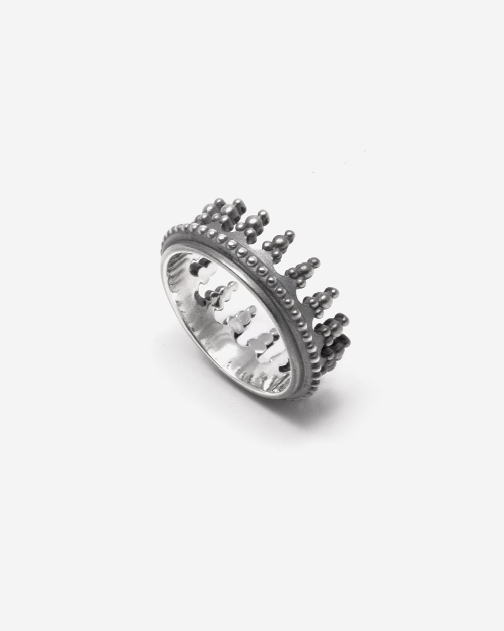 Nove25 ANELLO CORONA REX MARIS IN ARGENTO Grandi sconti