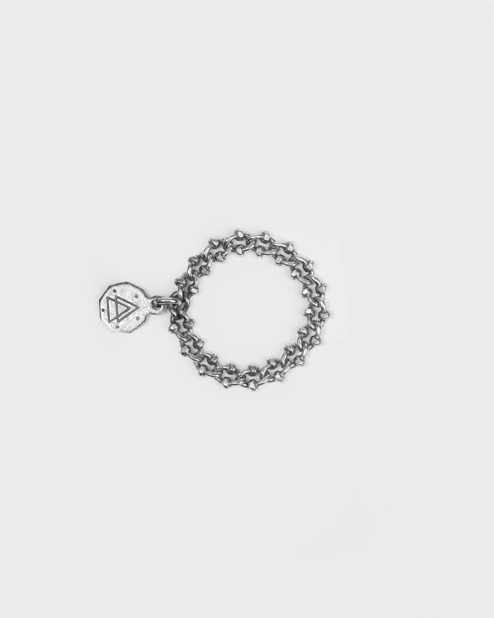 Nove25 ANELLO MAGLIA GRANCHIO IN ARGENTO Offerte