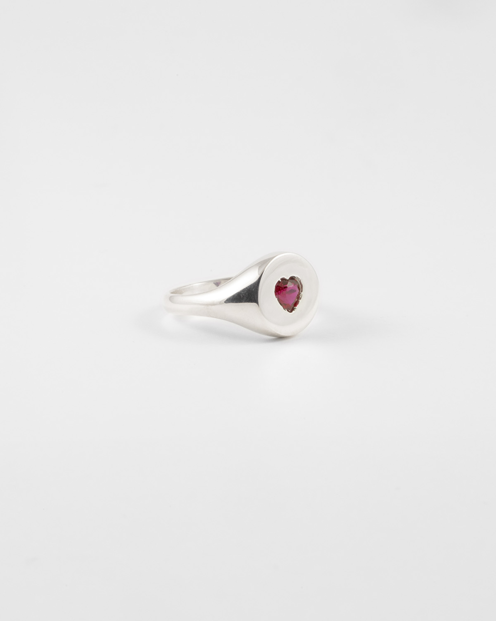 Nove25 ANELLO CHEVALIER LOVE PROMISE IN ARGENTO CON BRILLANTE A CUORE Vendita Calda