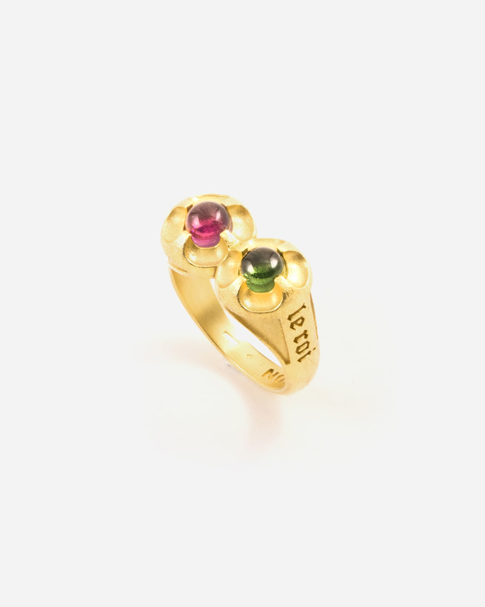 Nove25 ANELLO DIEU ET LE ROI PLACCATO ORO Vendite Flash