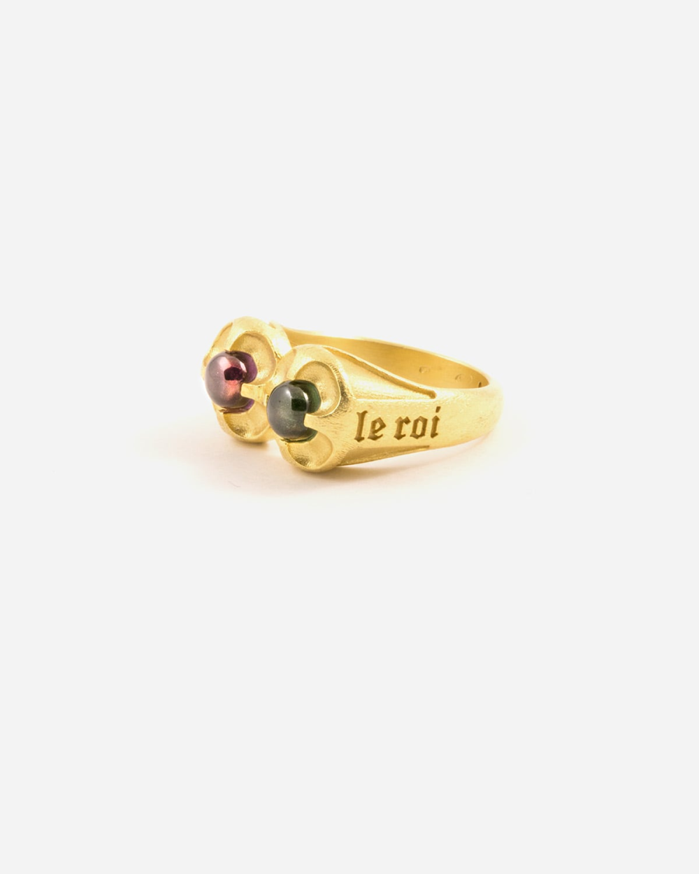 Nove25 ANELLO DIEU ET LE ROI PLACCATO ORO Vendite Flash