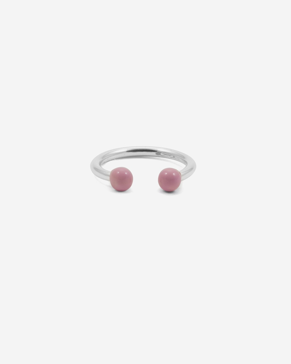 Nove25 ANELLO PIERCING SFERE GRANDE ROSA In Saldo