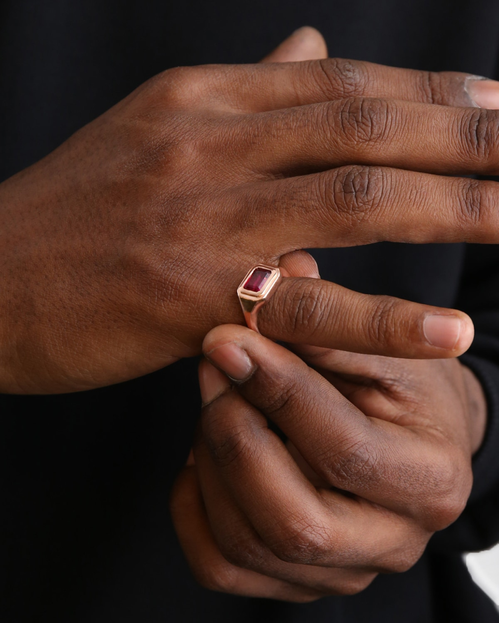 Nove25 ANELLO CHEVALIER PINK PUNCH PLACCATO ORO ROSA Nuova