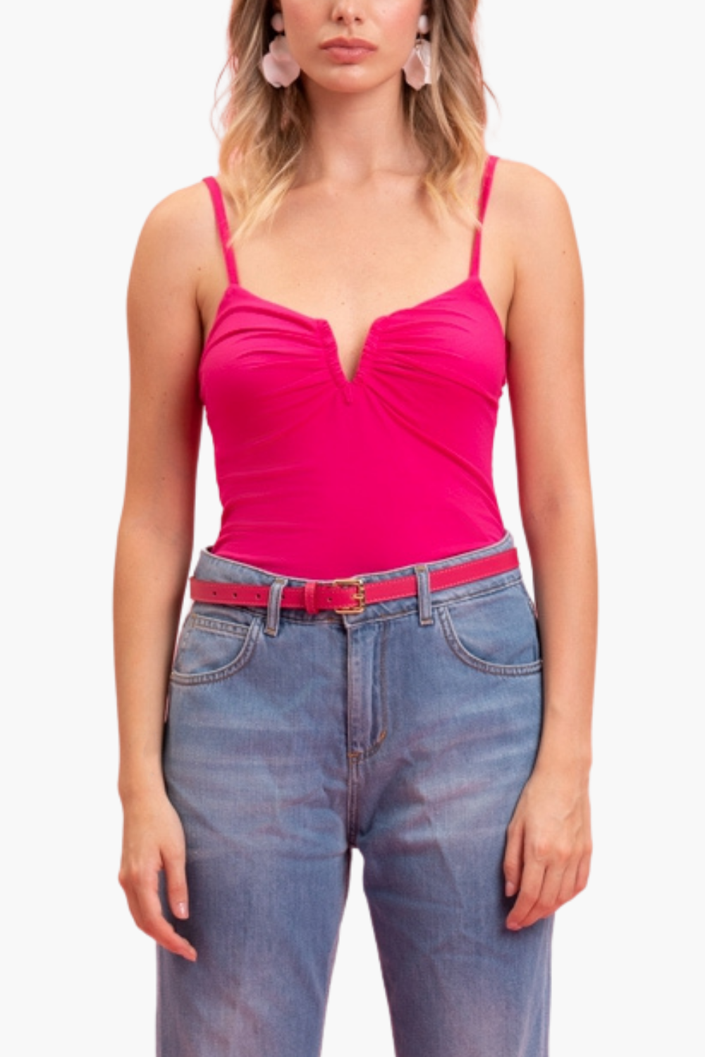 Nualy BODY CON DRAPPEGGIO Spedizione Gratuita