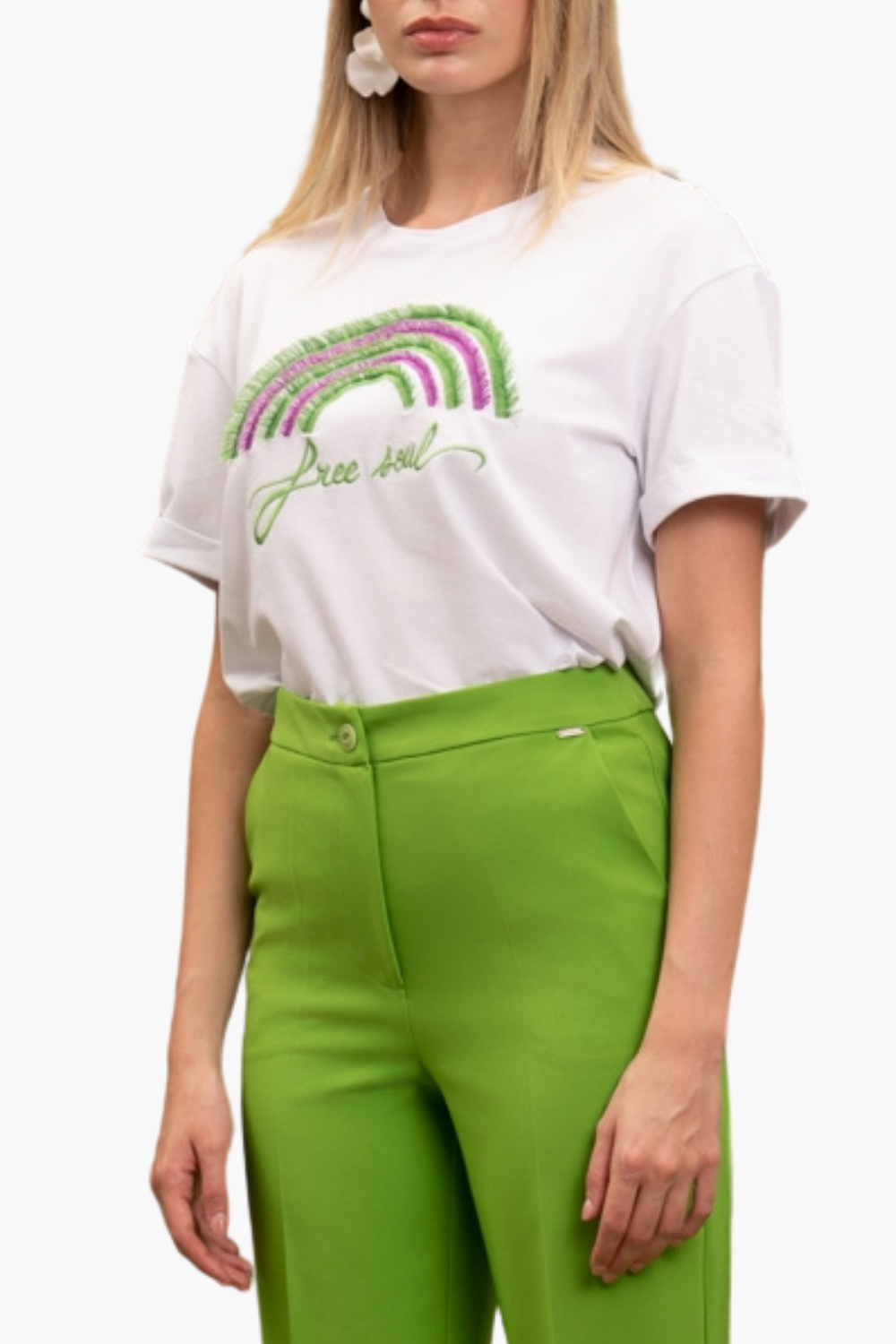 Nualy T-SHIRT ARCOBALENO Pezzi Unici