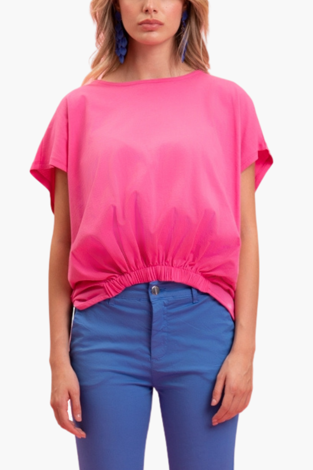 Nualy T-SHIRT CON ELASTICO FONDO Affare Del Giorno