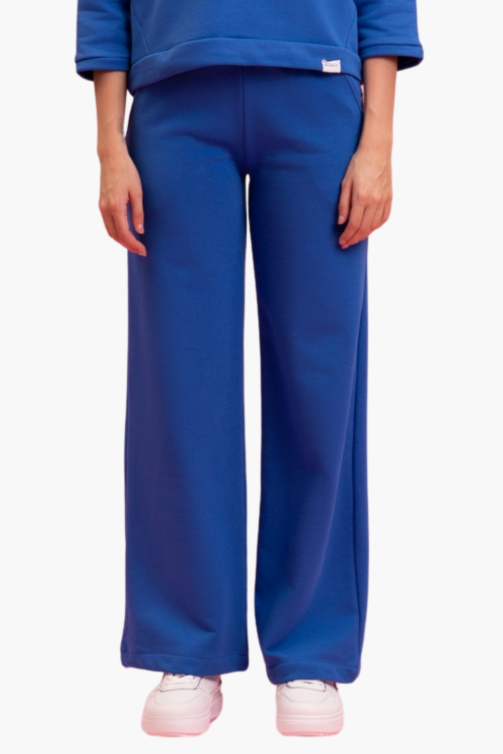 Nualy PANTALONE FELPA PALAZZO Presa