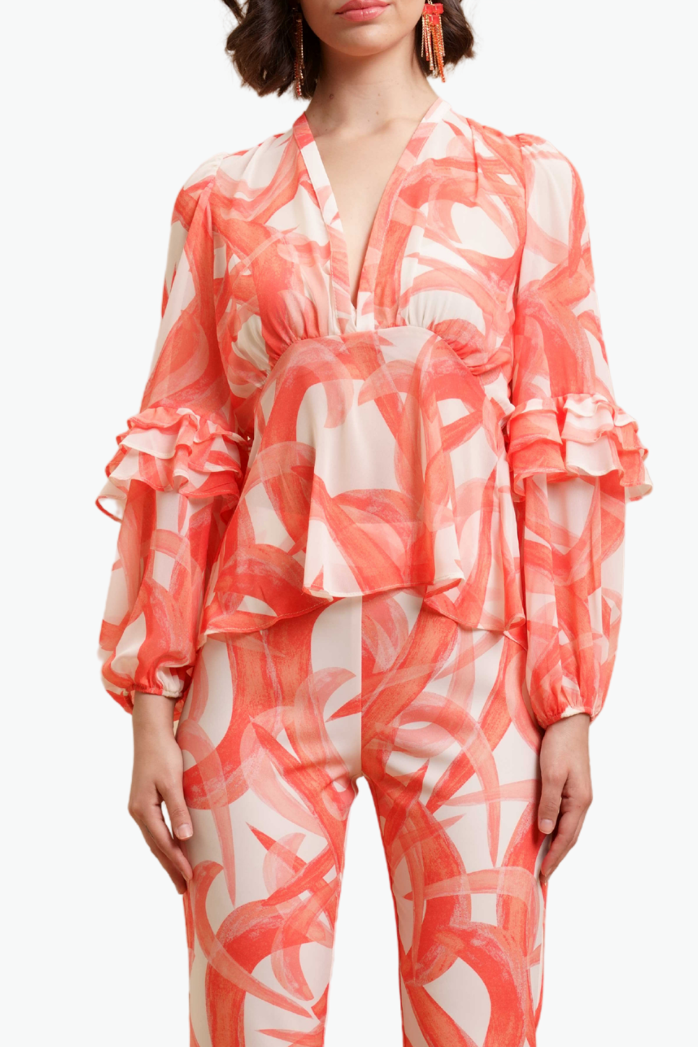 Nualy BLUSA CON MANICA AMPIA Sottocosto