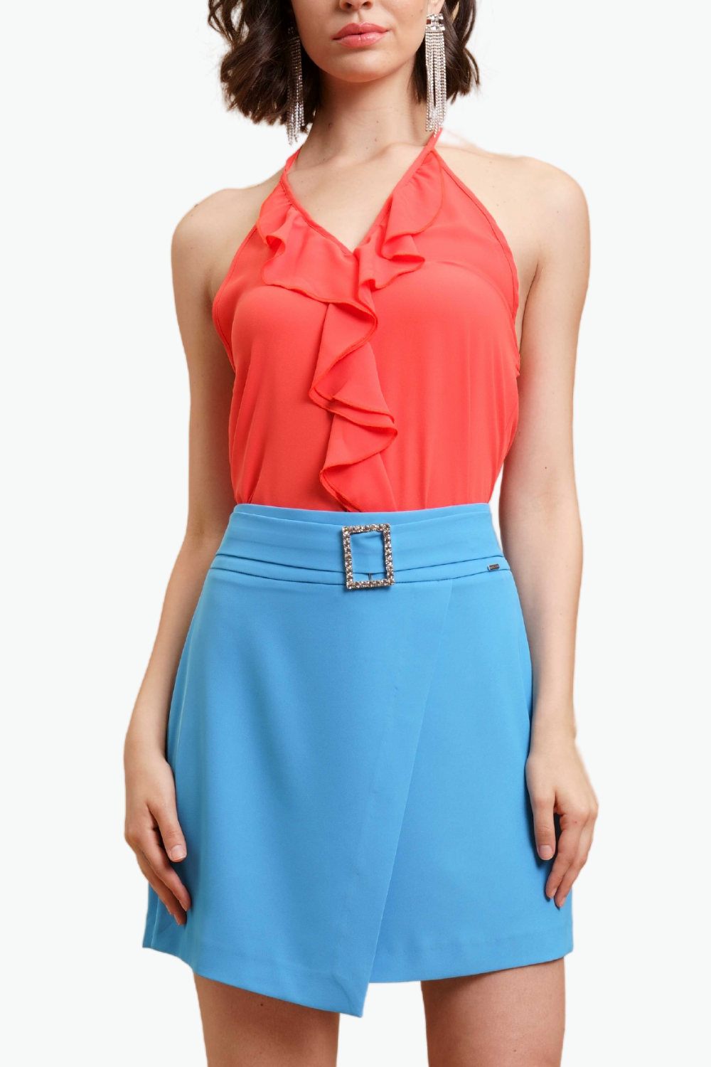 Nualy TOP SCOLLO AMERICANA Offerta