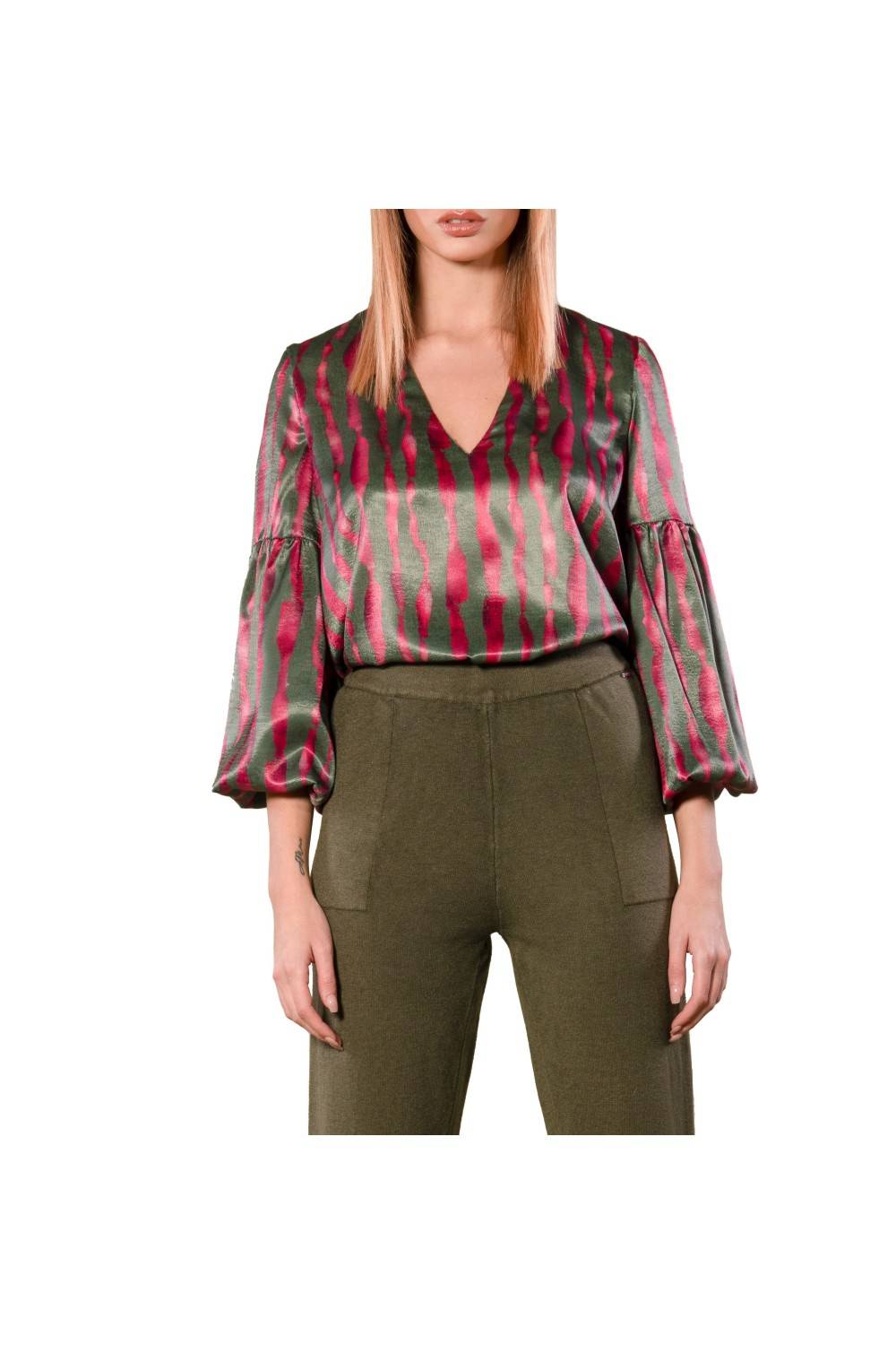 Nualy BLUSA SCOLLO A "V" Presa
