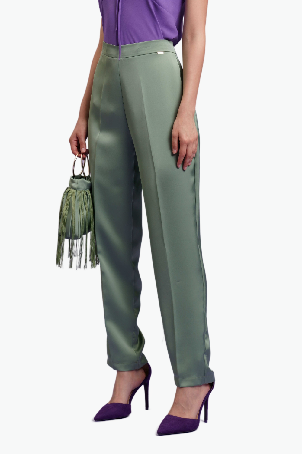 Nualy PANTALONE SIGARETTA Qualità Garantita