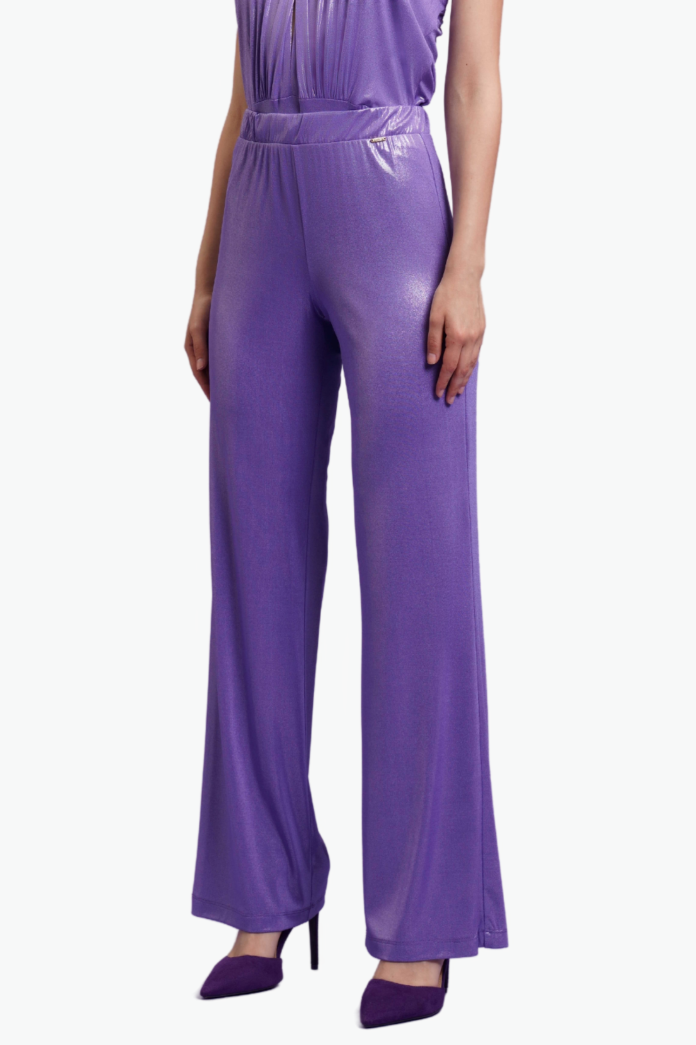 Nualy PANTALONE PALAZZO LAMINATO Acquista Ora