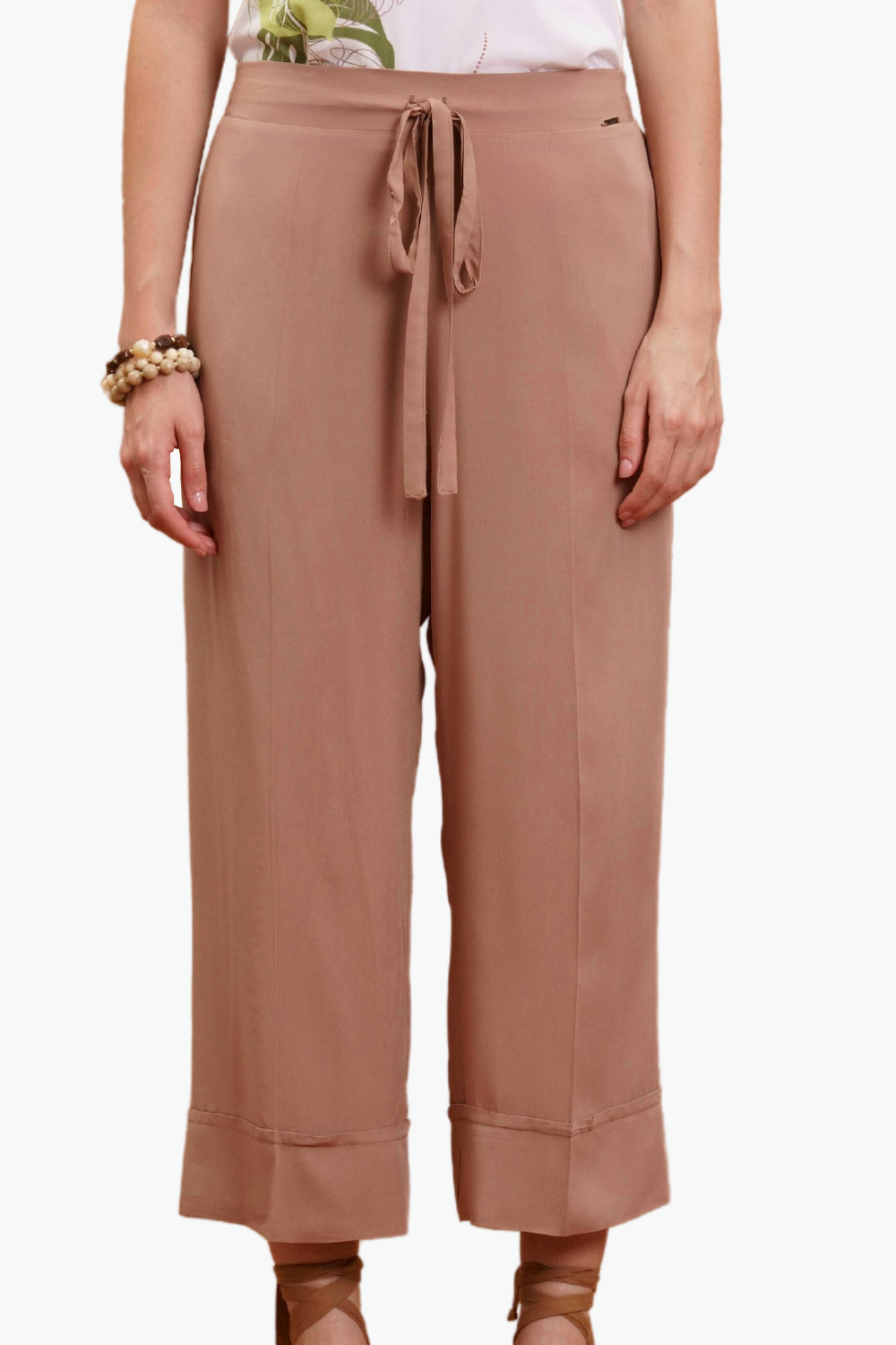 Nualy PANTALONE CON RISVOLTO Affare Del Giorno