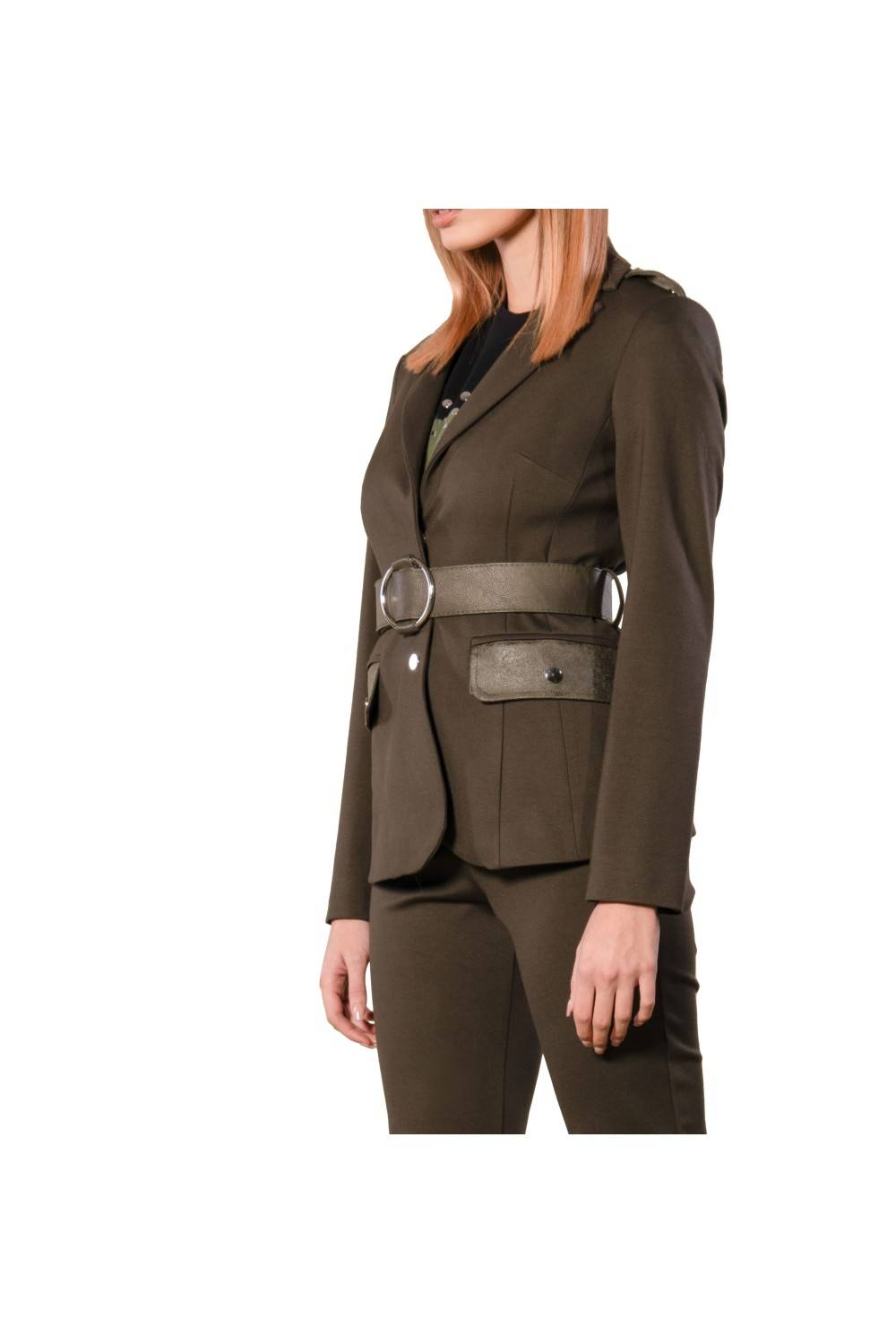 Nualy GIACCA CON INSERTI IN PELLE In Vendita