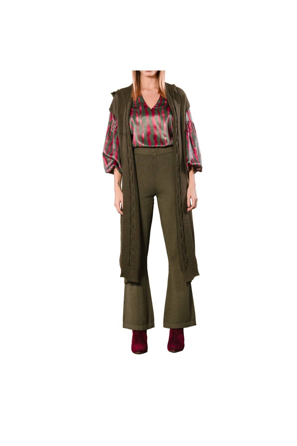 Nualy GILET CON CAPPUCCIO Italy