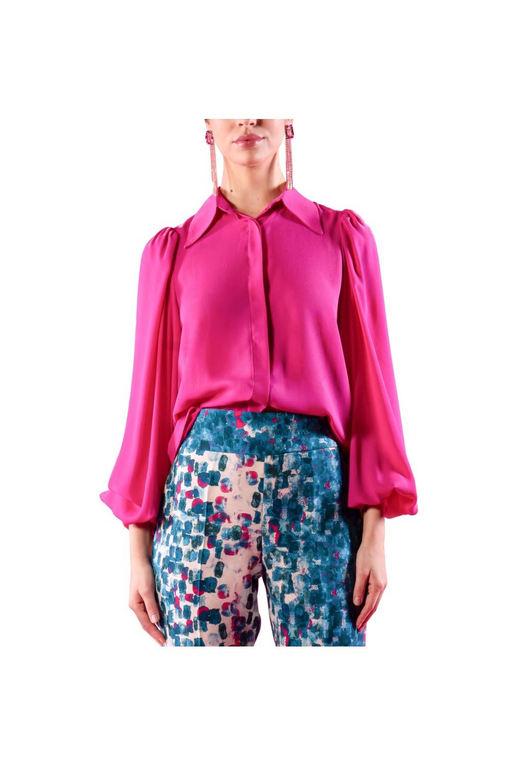 Nualy CAMICIA CON FIOCCO Qualità Garantita