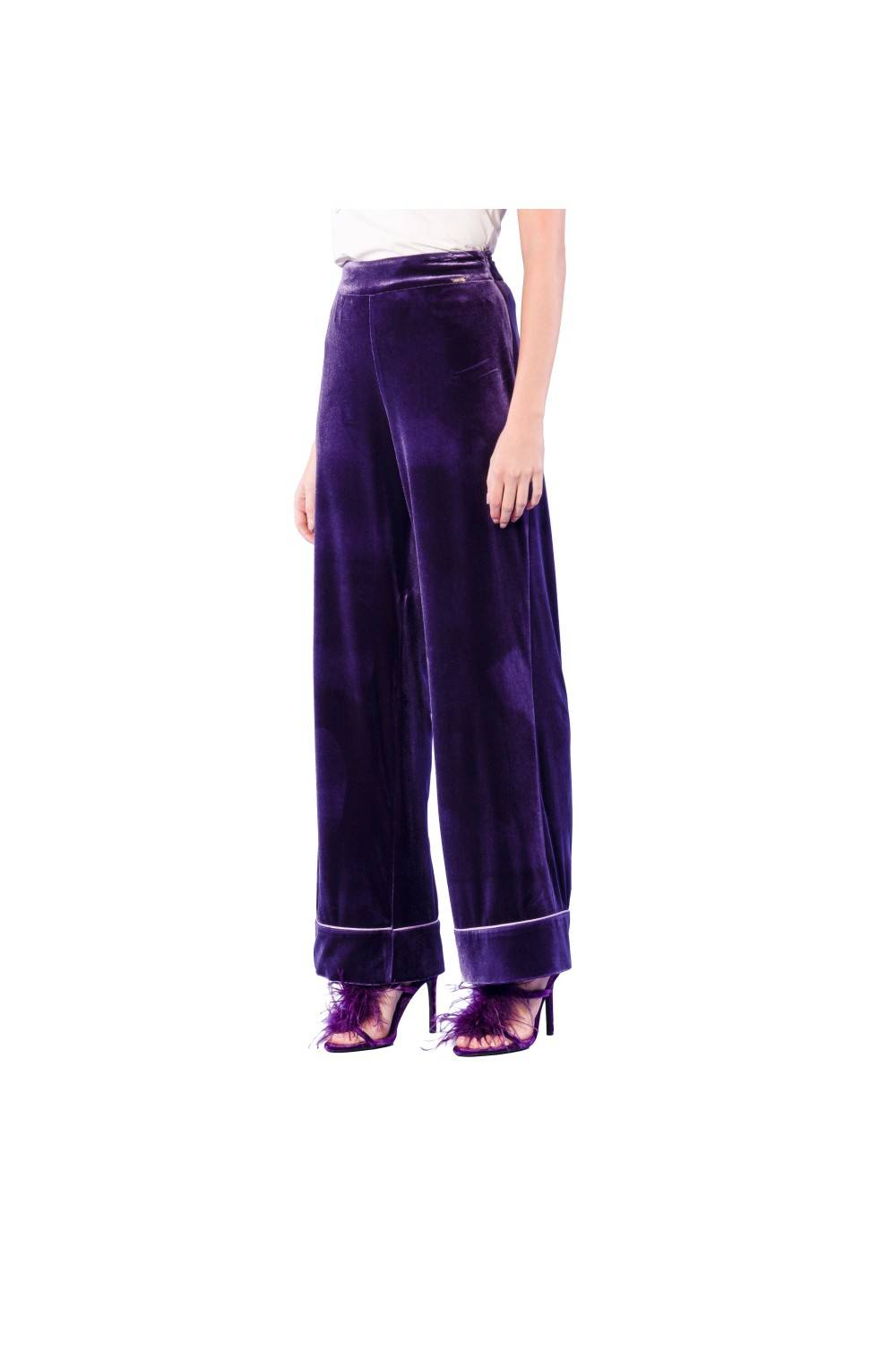 Nualy PANTALONE MORBIDO CON PROFILO Prezzo Ridotto