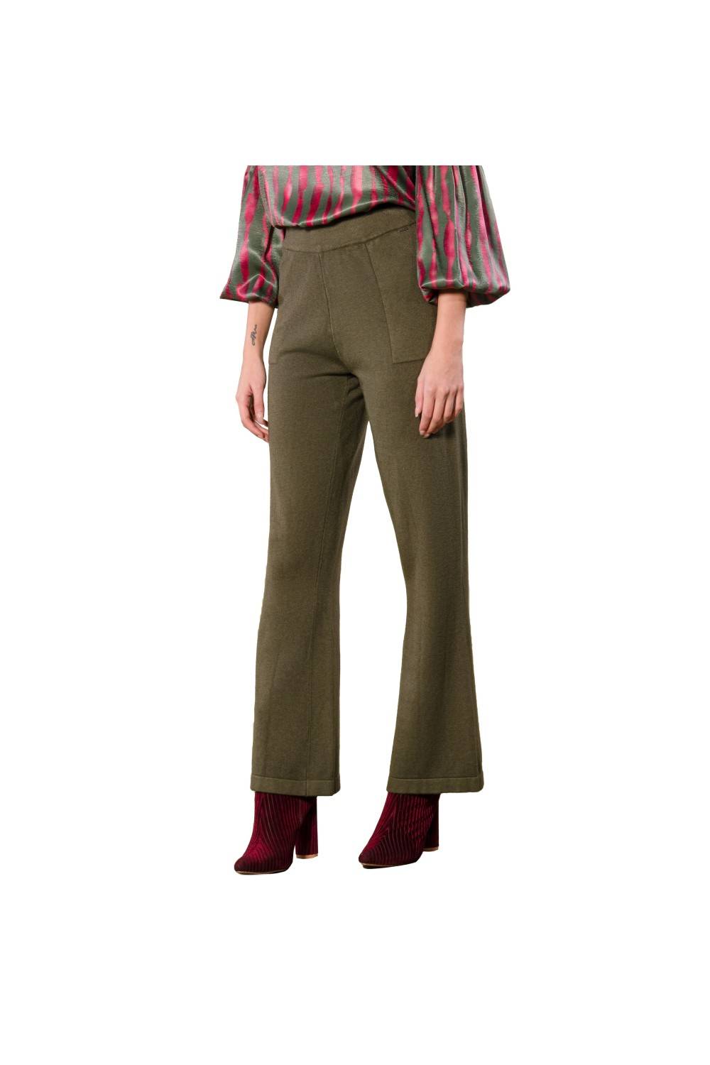 Nualy PANTALONE IN MAGLIA Presa