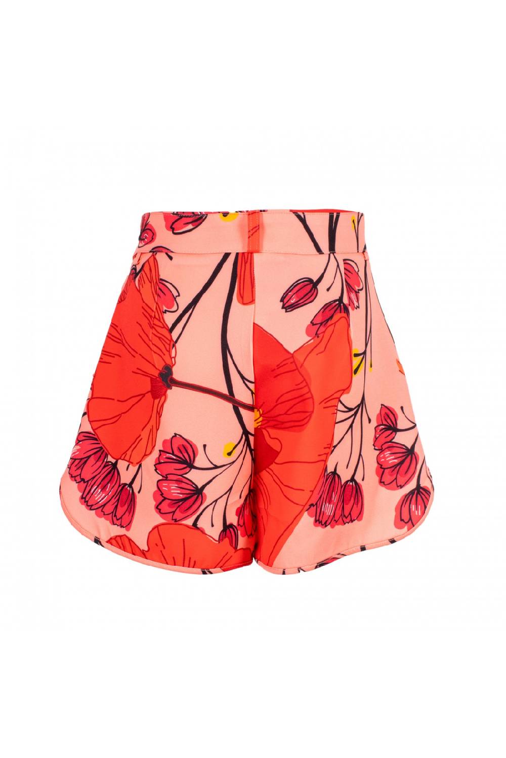 Odì Odì ERNESTINE 090S406 SHORTS FIORE ROSA/ROSSO 3471 Saldi