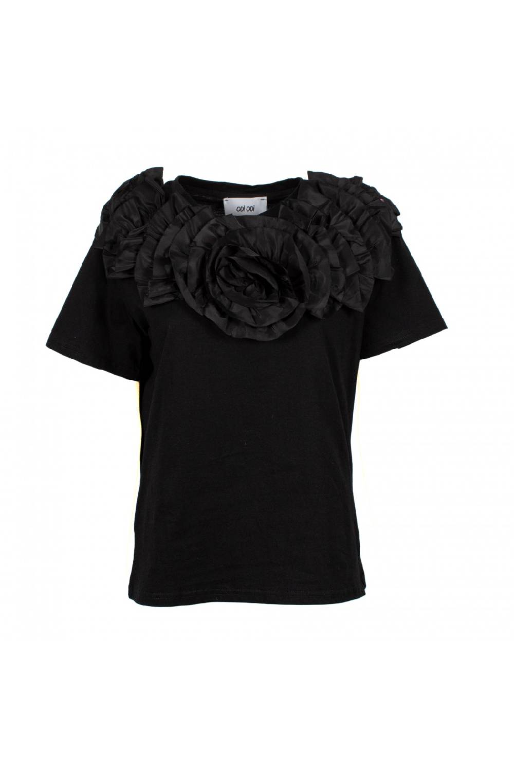 Odì Odì BOGLIASCO 000S4D6 T-SHIRT NERO Consegna Veloce