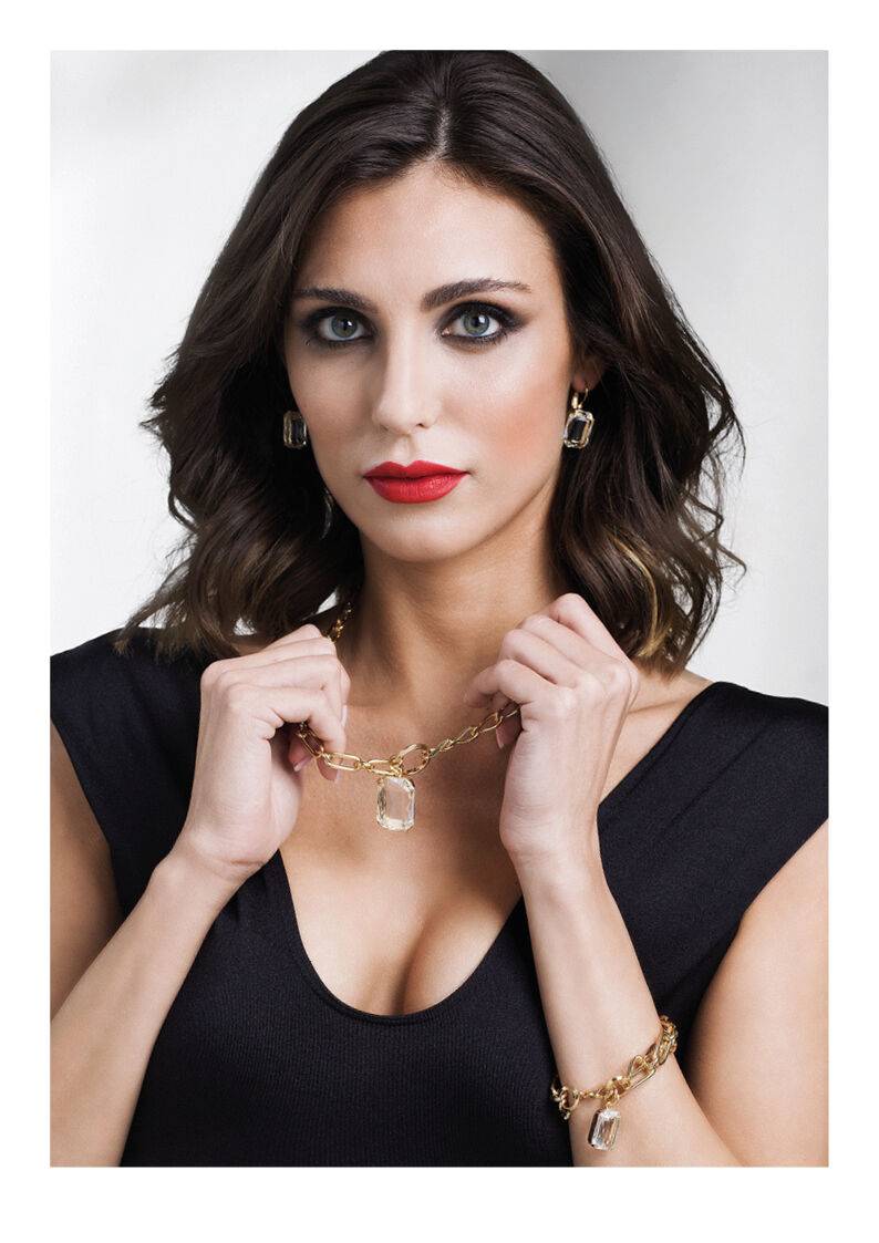 Ottaviani Bracciale dorato con cristallo Promozione