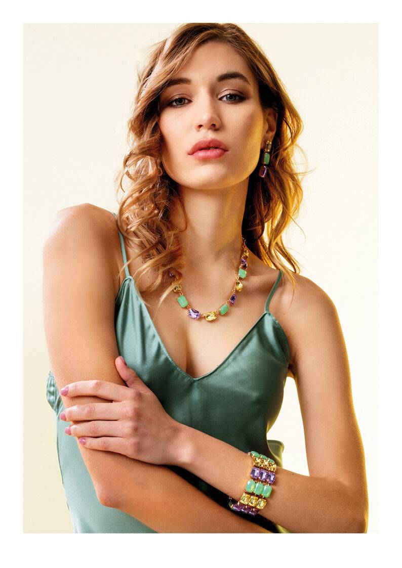 Ottaviani Bracciale dorato con cristalli Convenienza