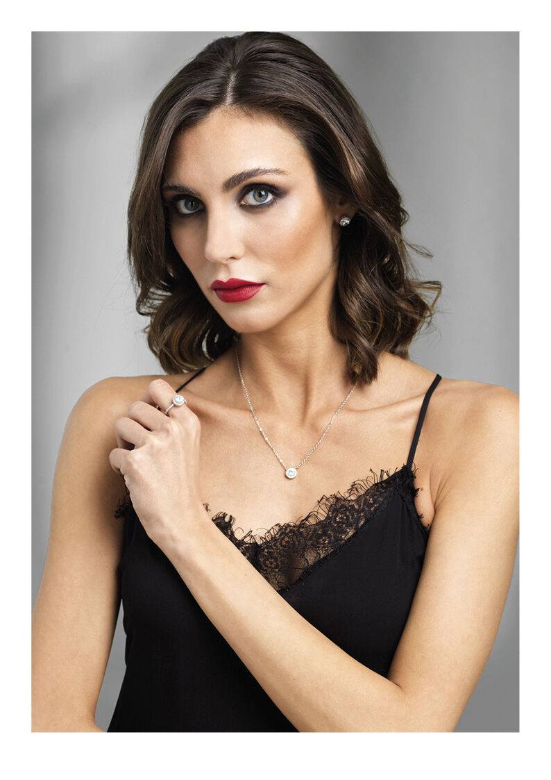 Ottaviani Orecchini rodiati con cubic zirconia Outlet